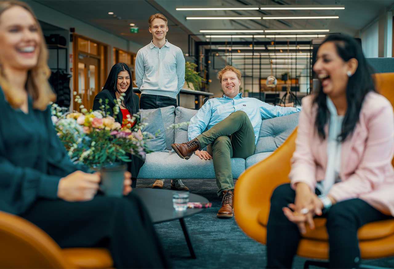 People at the Staria office