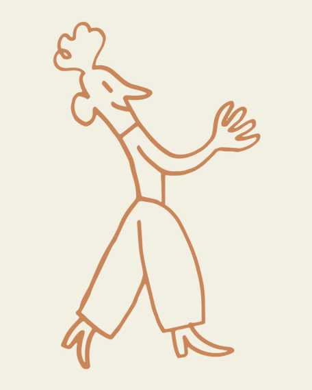 illustrator walking