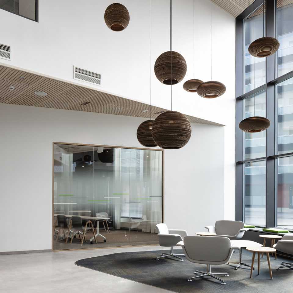 Lounge area at Valmet, Vantaa premises